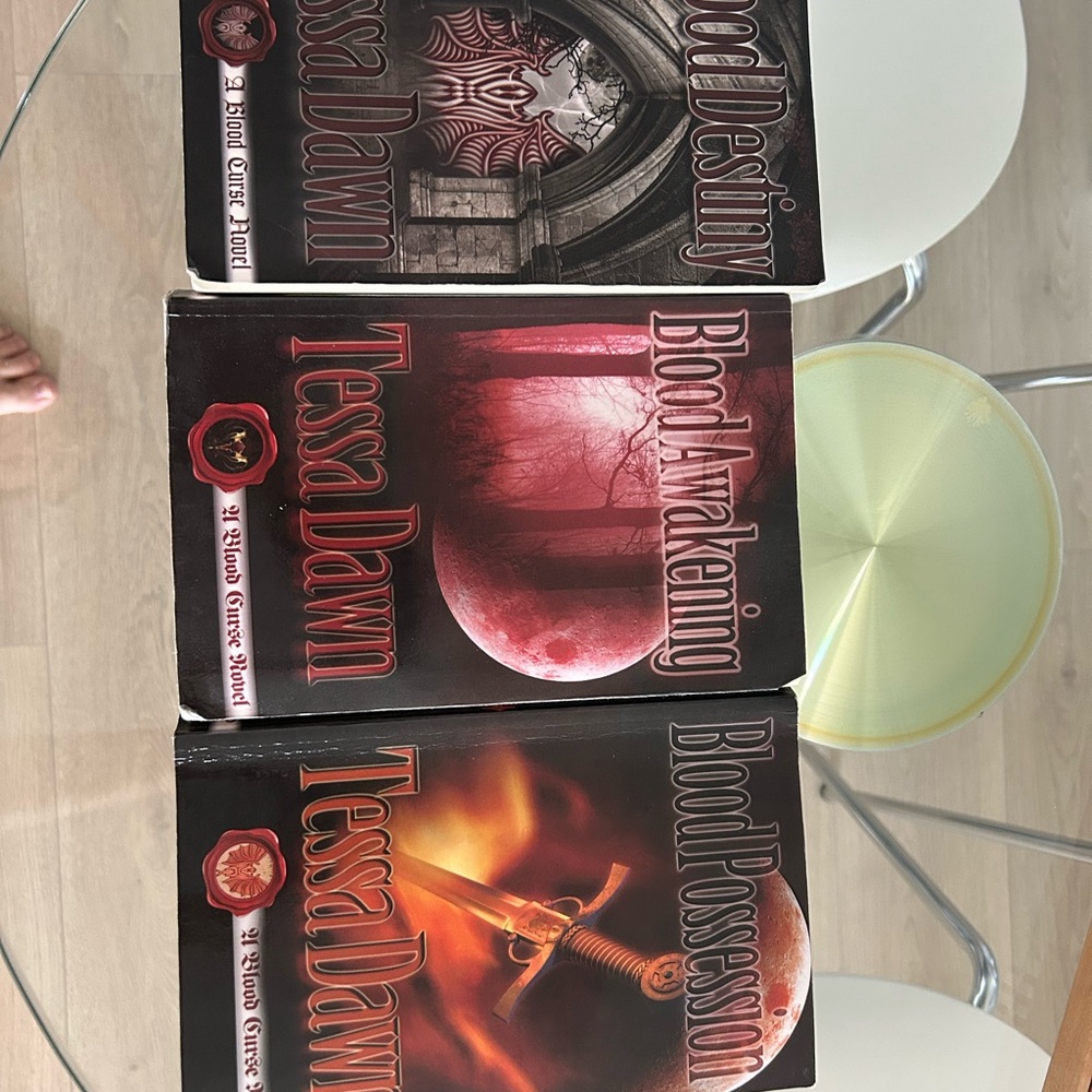 Tessa Dawn Blood Series Paperback Set (3 Books) - Black, Red, Orange Covers